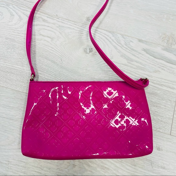Kate Spade Hot Pink Patent Emerald Ave Crossbody - Picture 10 of 15